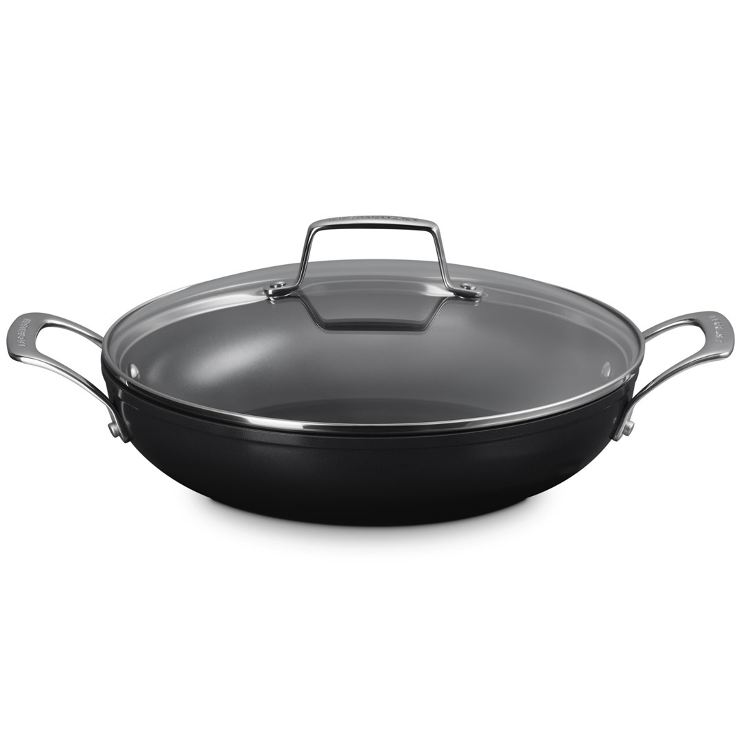 Kookpunt Le Creuset Essential Non Stick Ceramic Provençaalse Sauteerpan met Glasdeksel, 28cm 2